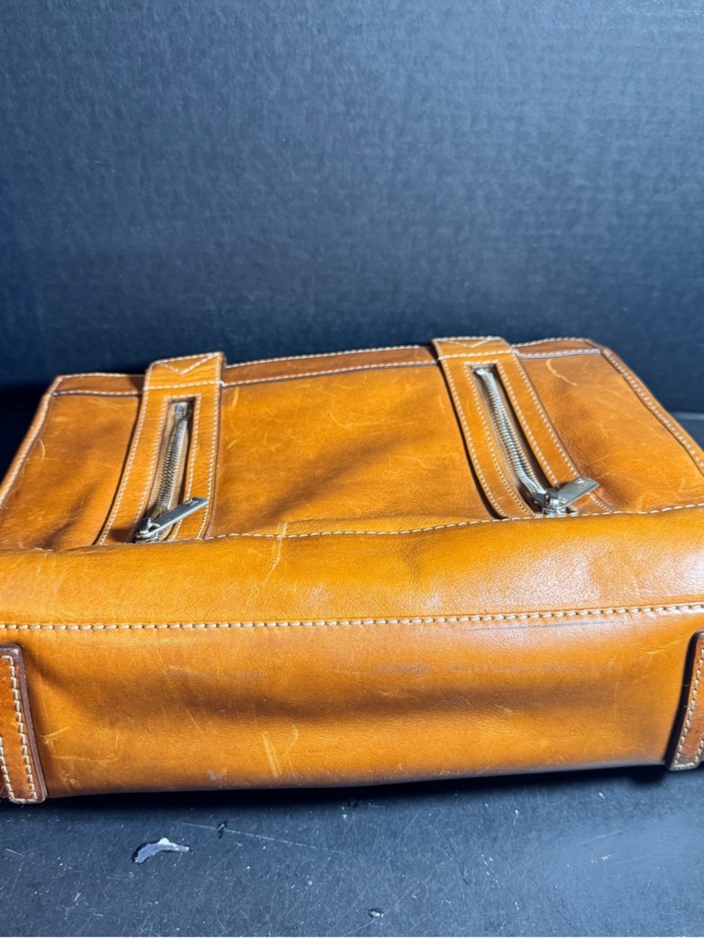 Michael Kors Structured Leather Satchel [Item 0339] - Picture 9 of 9